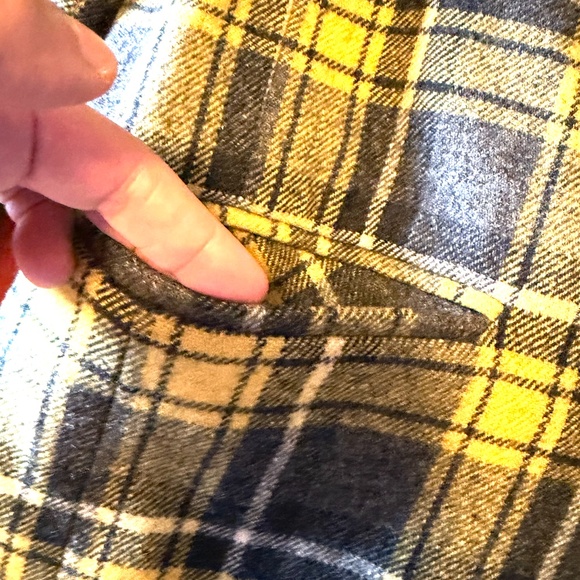 Vintage Daniel Hechter yellow and charcoal plaid blazer made in Hungary VGUC - Picture 5 of 12